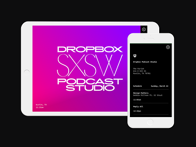 Podcast Studio mobile responsive tablet web