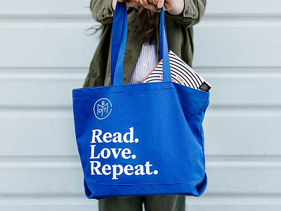 BOTM Tote bag blue books physical product tote