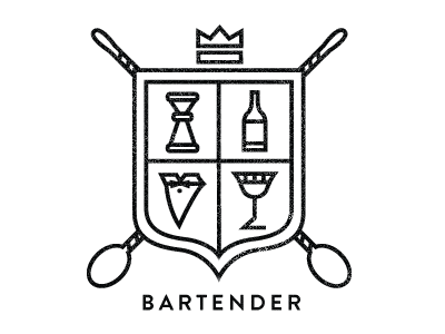 Bartender logo typography