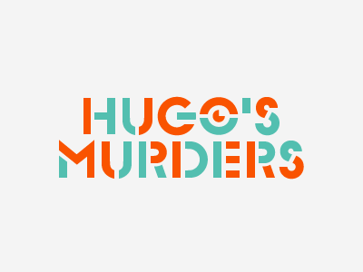 HUGOS MURDERS [GIF] animated animated gif animation book cover color gif illustration seizure warning type wow