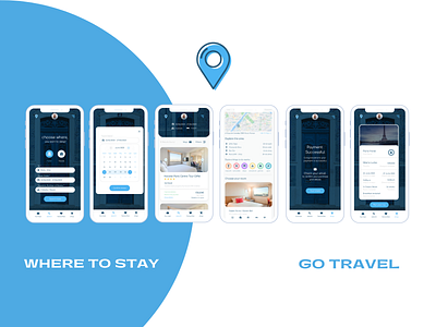 Gotravel - Mobile / Where to Stay app design design figma mobile mobile app travel travel agency travel app ui ui design