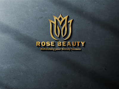 Rose beauty brand mockup brand identity branding design icon illustration logo photoshop typography vector web