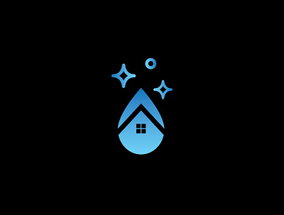 Water Drop Home branding drop gradient gradient color gradient logo graphic design home home icon home logo house house icon house logo logo logodesign water water drop water drops watercolor watercolour waterfall