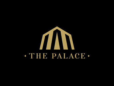 The Palace Resort Logo branding builder building business logo concept art construction corporate identity development graphic design home home logo icon icon design icon set illustrator logo logodesign palace resort logo spa