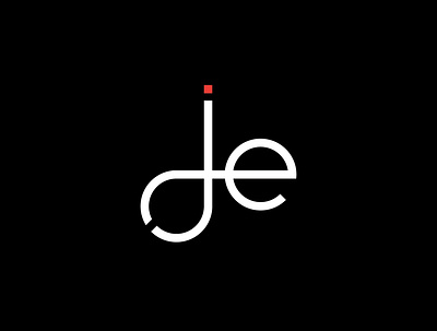 JE Text Logo 3d animation brand branding design flat graphic design graphics icon illustrator logo logodesign minimal motion graphics text ui