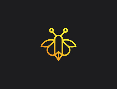 Bee Icon animal bee bee hive bees branding design graphic design honey bee honey logo honeybee honeycomb icon illustration illustrator line logo logodesign mark minimal symbol