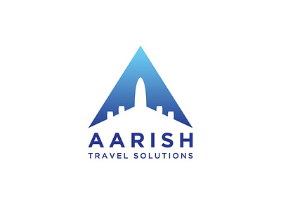 Travel Agency Logo 3d agency animation branding corporate design graphic design illustration illustrator logo logodesign logos minimal motion graphics plane symbol travel ui