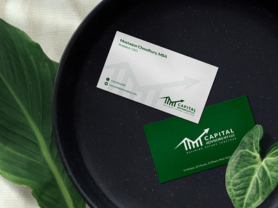 Capital Advisors Card Design brand branding business business card cards corporate design graphic design illustrator indentity minimal modern personal card stationery text