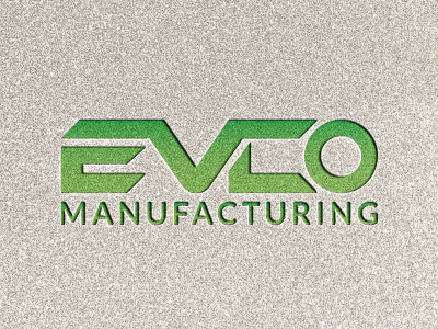 EVCO Manufacturing Logo branding business logo creative engineering factory graphic design illustrator industry letter logo logo maker manufacture mark minimal modern tech technology typography vector wordmark