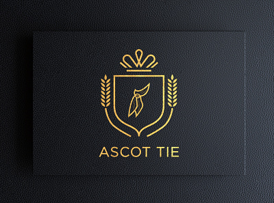 Ascot Tie Logo abstract branding business clean corporate design flat graphic design illustrator logo logodesign logotype minimal modern