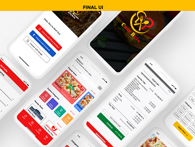 Mobile UI design for a Food App figma product design ui uidesign uiux uxdesign