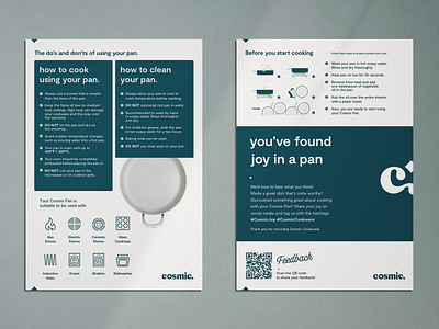 Cosmic Cookware: Pan User Manual Guide art direction graphic design layout design print