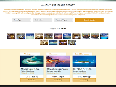 Filitheyo Island Resort brown design interface maldives minimal ui ux web