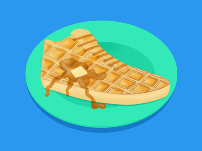 Belgium Served belgian waffle bright colors graphic design illustration illustrator photoshop vector waffle