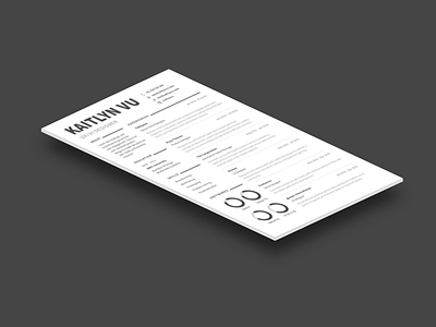 CV Redesign cv designer job hunting minimal personal branding resume sketchapp ui ux