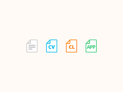 Icons cv icon recruitment template