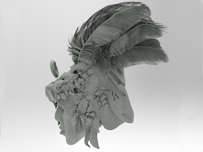 Guerrero Azteca (Zbrush practice) 3d art 3d illustration 3d modeling design illustration zbrush pixlogic
