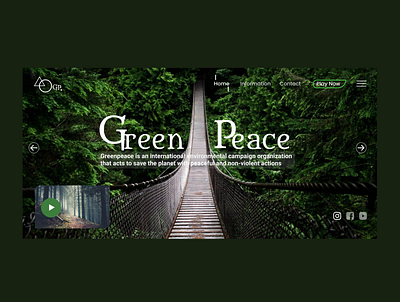 Green peace design design app designer designweb ui uidesign web webdesign website websites