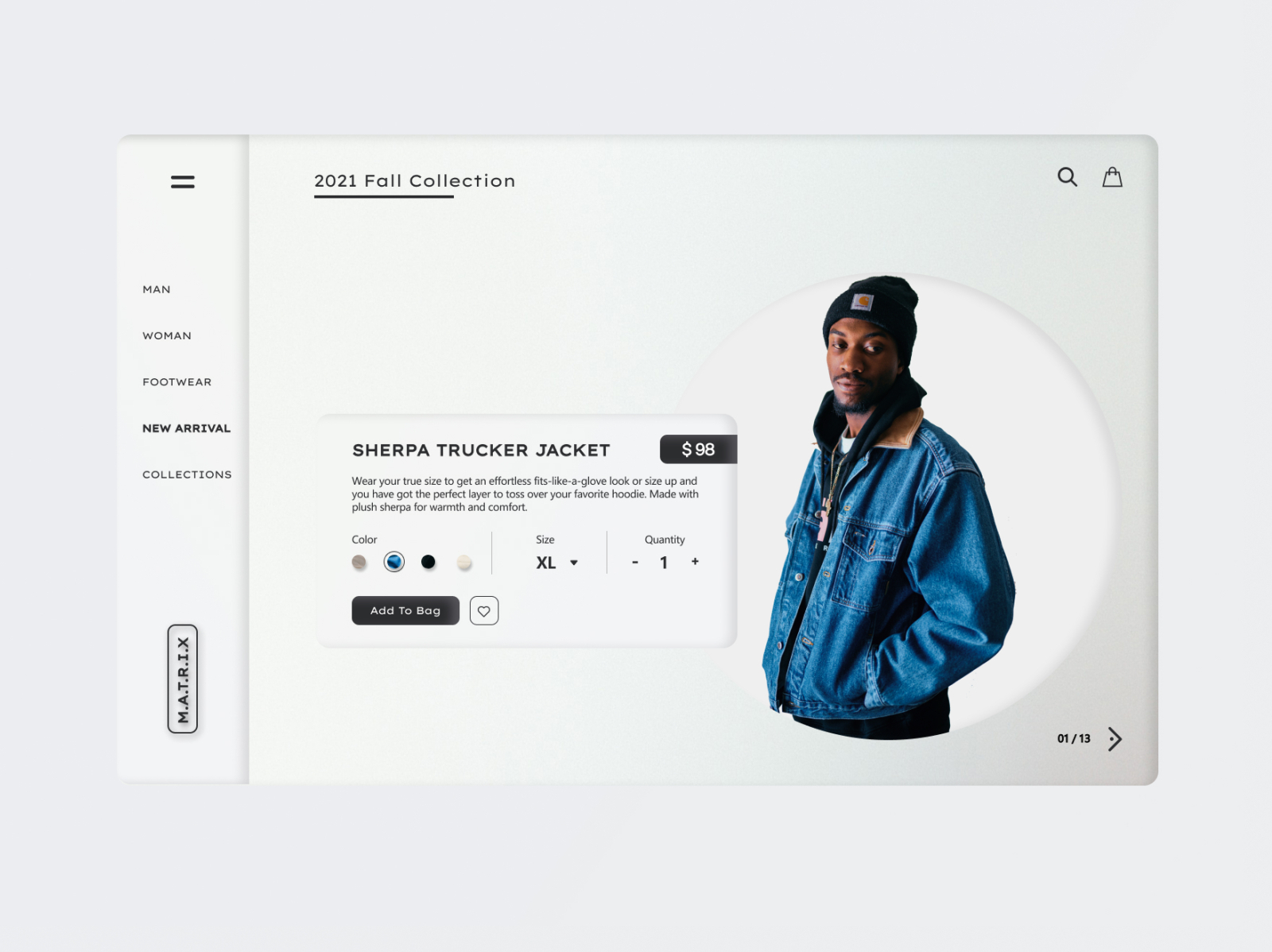 Clothing Shop Web UI Design by Yu Mon San on Dribbble