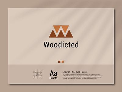 Woodicted Logo Design adobeilustartor geometrylogo logo logo grid logoconcept logodesign logodesigninspiration logomaker logopresentation logos logo type modernlogo vintagelogo