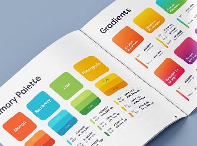 Color Profile book brand branding color design education identity logo vibrant
