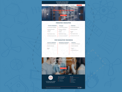 Universite WebSite app design graphic design icon illustration prototype ui ux vector web