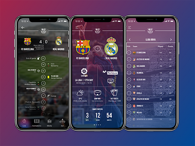 Football Team App UI