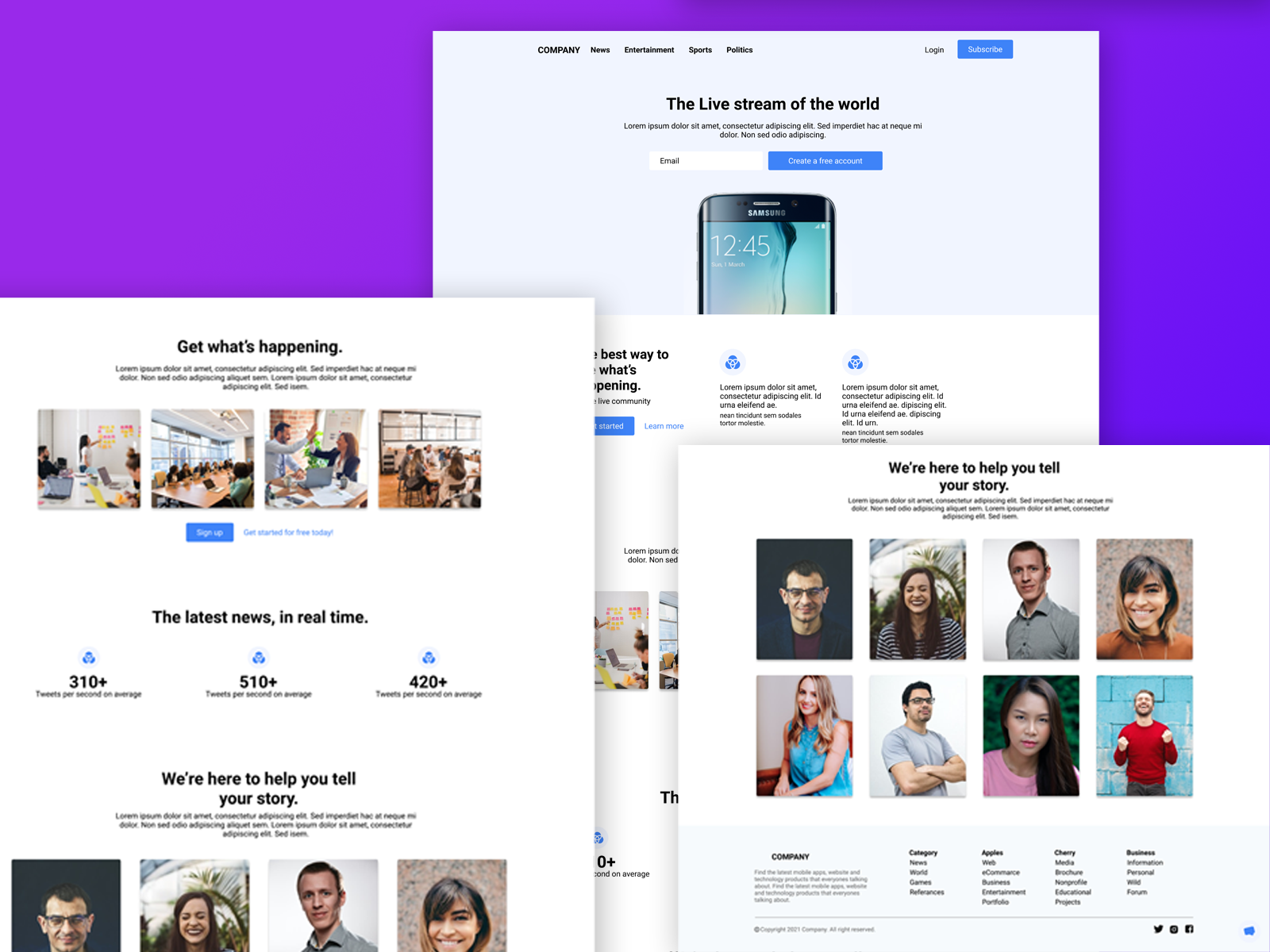 Lpduix-3 Landing Page by Md. Jaurul Islam on Dribbble