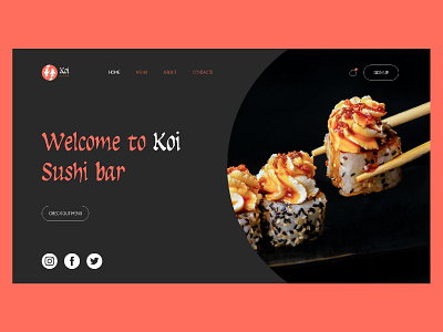 Koi Sushi Bar | Website Design