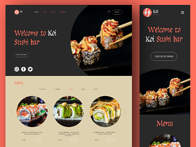 Koi Sushi Bar | Website Design