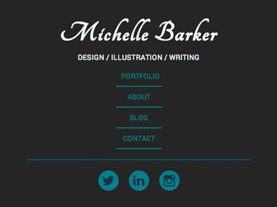 Personal website navigation (in progress)