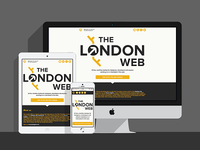 The London Web: Responsive Homepage logo design web design