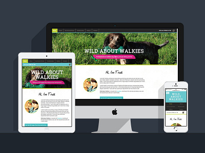 Wild About Walkies responsive design web design