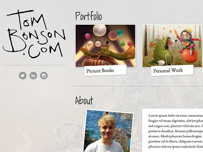 Tom Bonson Portfolio Site