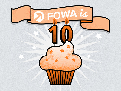 FOWA Birthday Cupcake