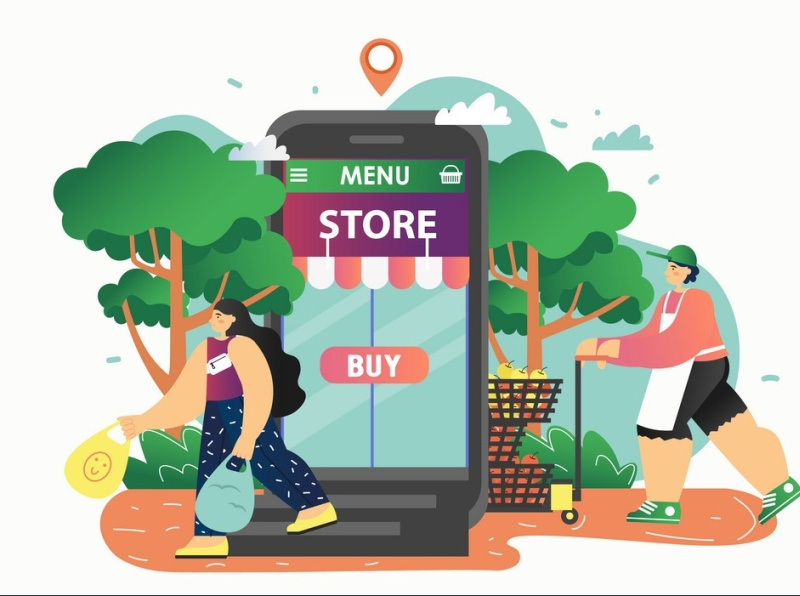 The Online Grocery Store Business Model by marshbzx on Dribbble