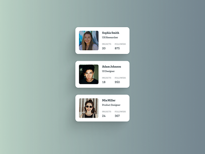 Day 29 - Profile Cards