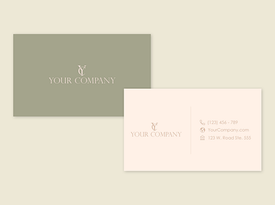Minimalist Business Card Mockup branding design minimal vector