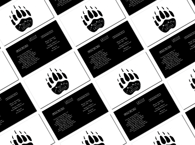 Grizzly Business Card Mockup branding design logo minimal vector