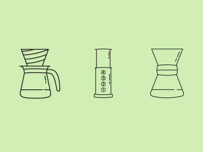 Minimalist Coffee Icons design icon illustration logo minimal vector