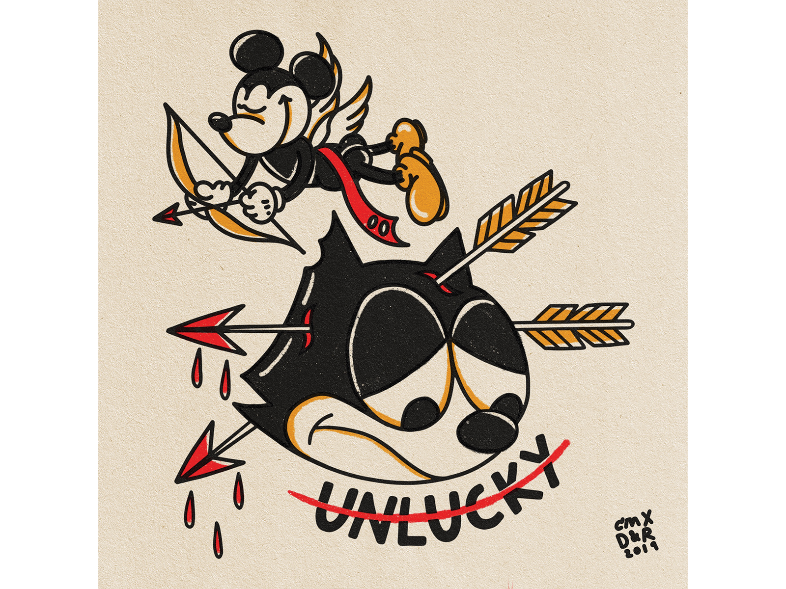 Premium Vector  Unlucky skull tshirt design