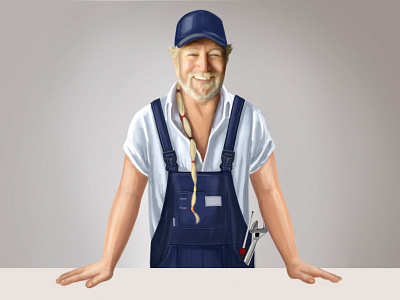 Man design иллюстрация мужчина персонаж портрет ремонт