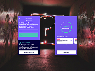 Quizz for a real estate website card cards cards ui form form design form field gamification mobile app design mobile design question questionnaire quiz app quizz real estate score scoreboard scoring ui ux