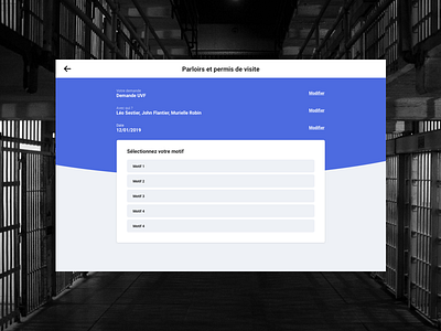 Online form for inmates case studies case study form form field forms formulaire prison prisoner select selector tablet tablet app ui ux