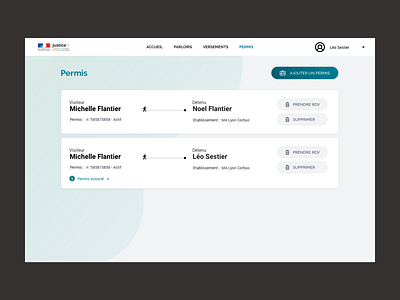 Visitation permit - Inmate family portal