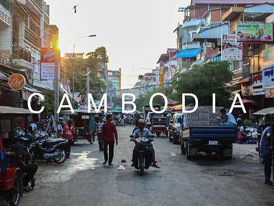 Cambodia : Street photo + typography