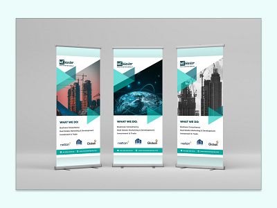 Stand Banner banner billboard branding design global graphic design illustration illustrator logo property realestate realestatebanner stand ui ui design ux vector