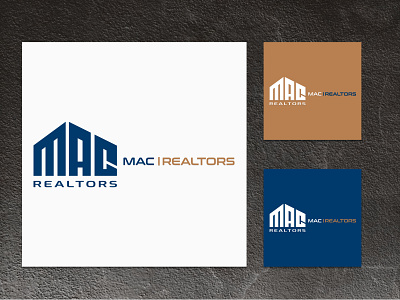 MAC REALTORS logo 3d animation branding building design graphic design illustration illustrator logo motion graphics property property logo real estate real estate logo typography ui ux vector word logo