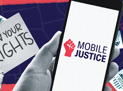 Mobile Justice App Marketing branding design layout marketing photoshop