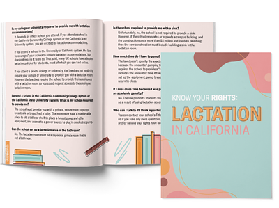 Know Your Rights - Lactation in California adobe illustrator adobe indesign adobe photoshop editorial editorial illustration layout layout design publication publication design